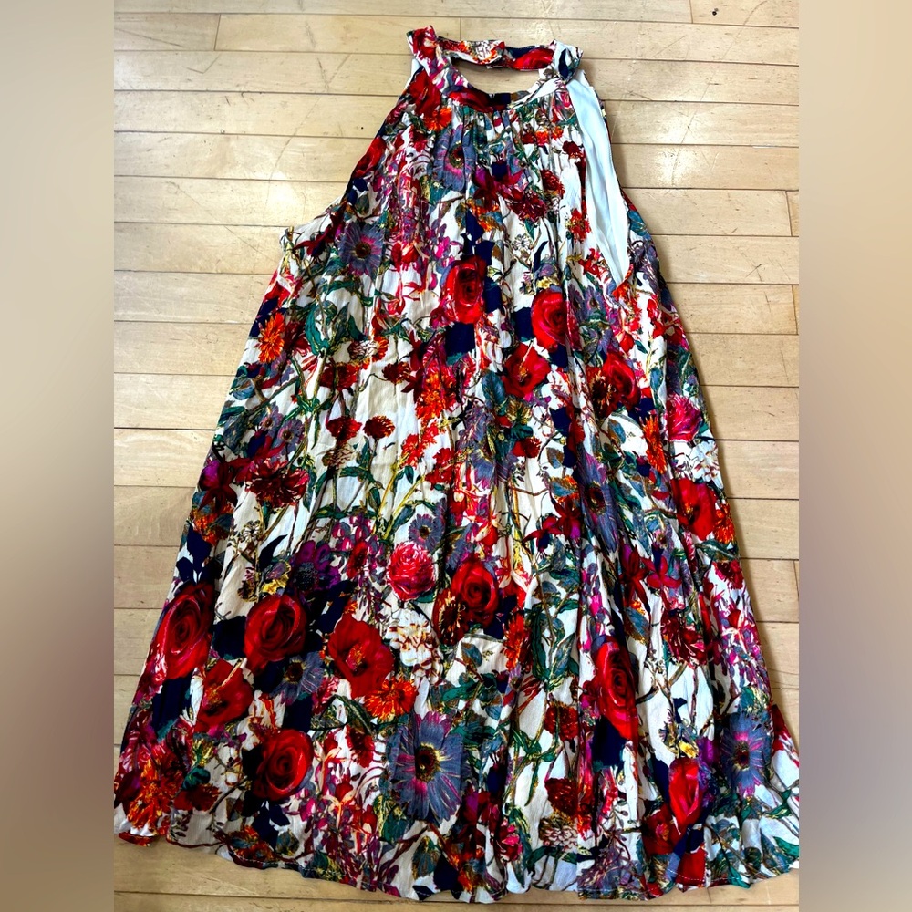 Entro Floral Print Sleeveless Dress